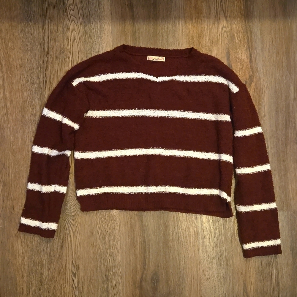 Cropped Striped Sweater
